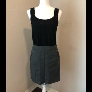Gray cargo skirt by the LOFT, size 8